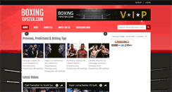 Desktop Screenshot of boxingtipster.com