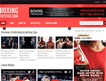 Tablet Screenshot of boxingtipster.com